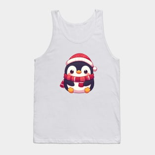 Cute Christmas Penguin Tank Top